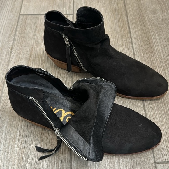 Sam Edelman Packer Black Suede Boots Booties Size 10 - Picture 12 of 14